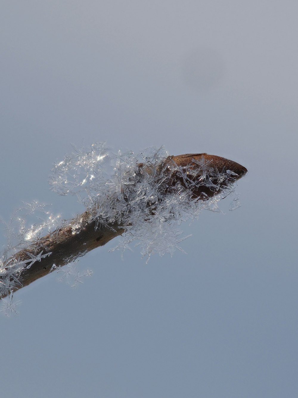 ein Stück Metall mit etwas Wasser drauf