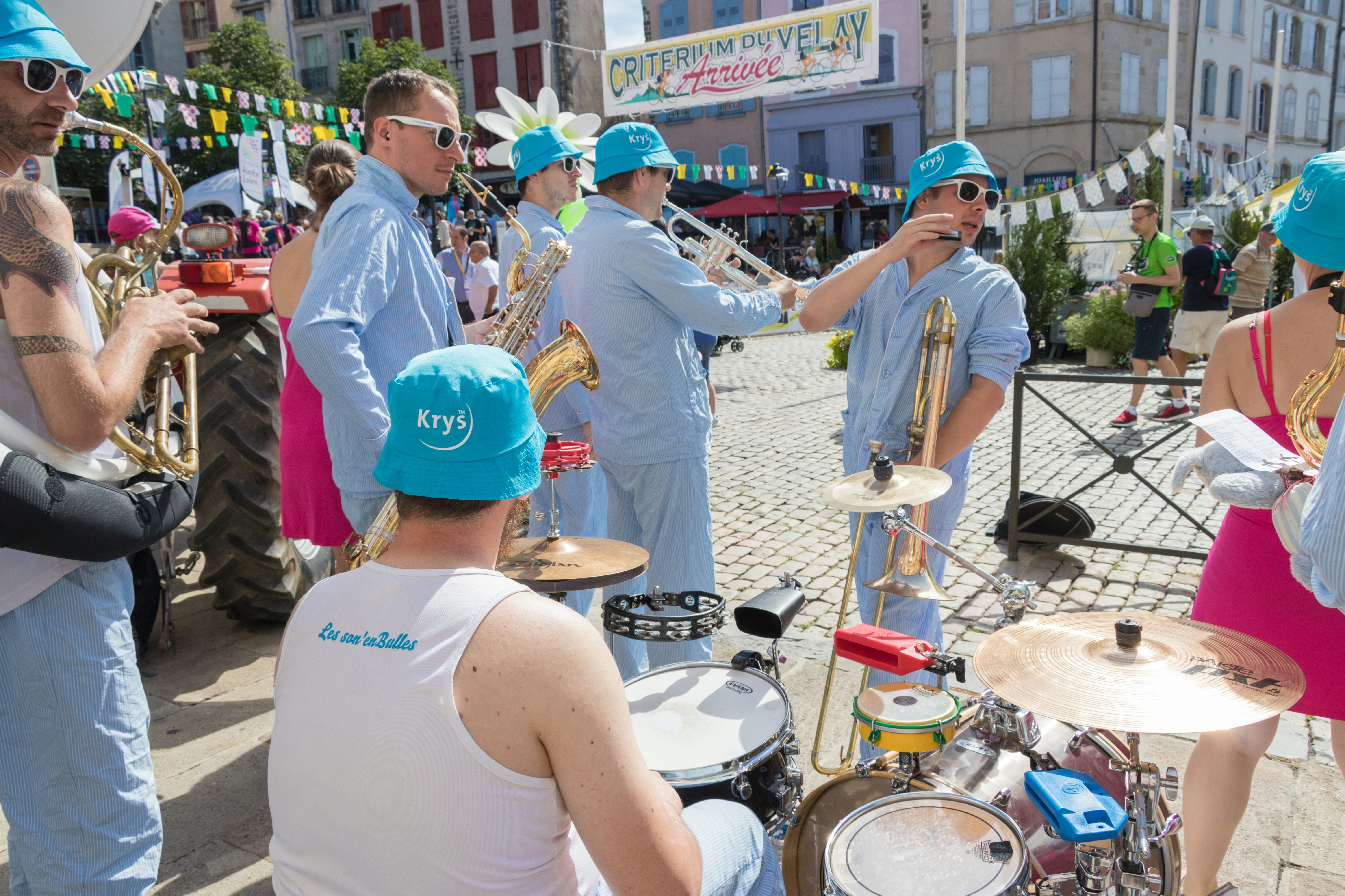 Son'enBulles brass band in Le Puy en Velay, july 2017
