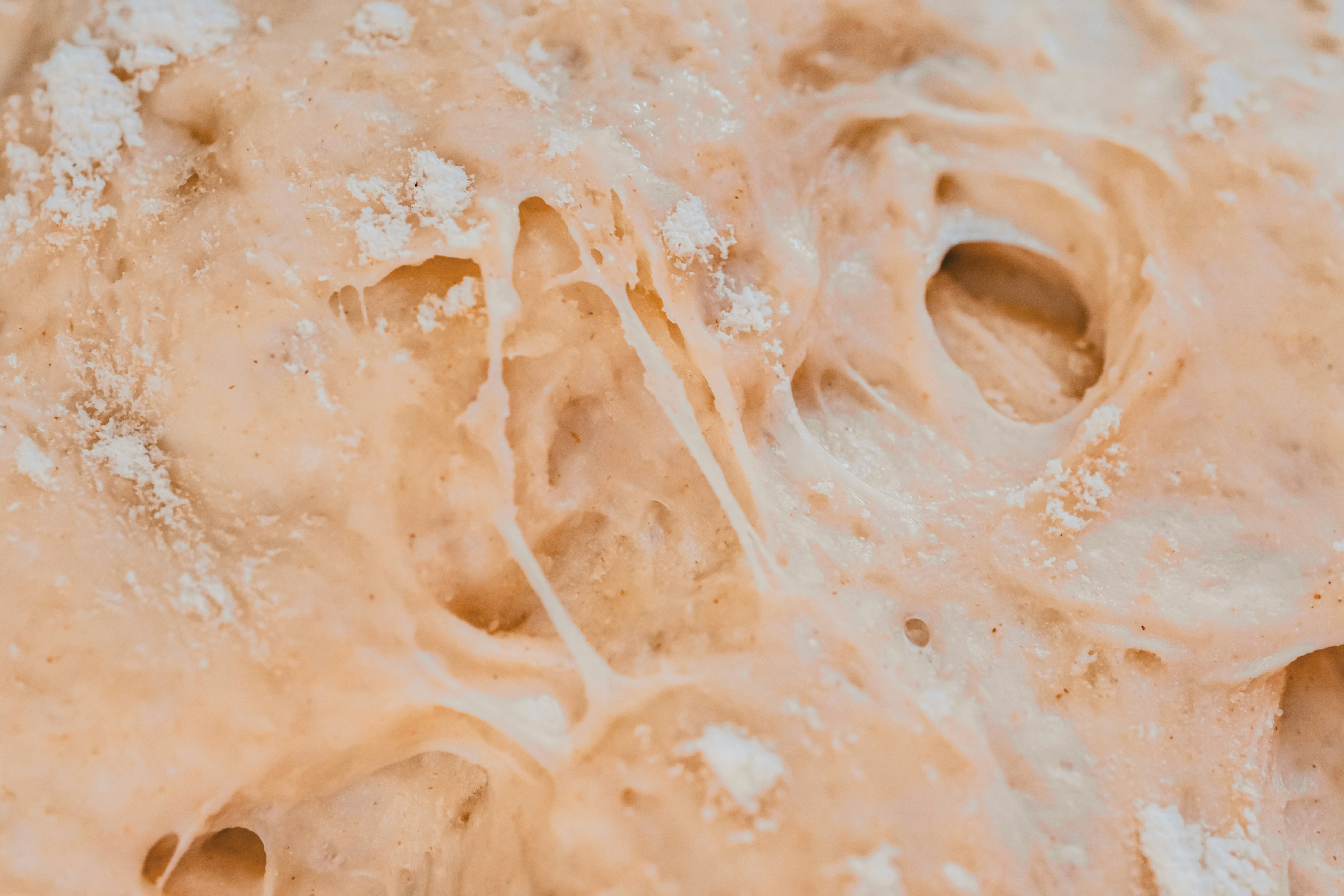 a close up of a mixture of food