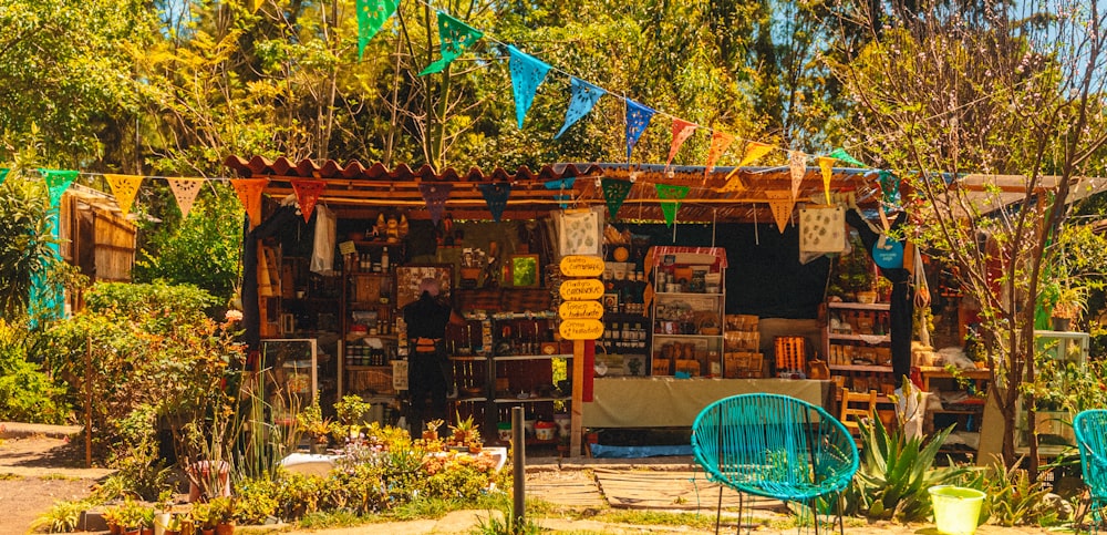 a small store with a lot of items on display