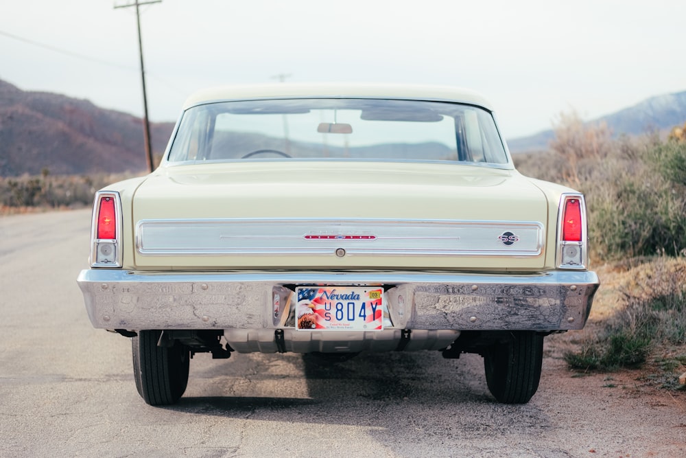 a car parked on the side of the road