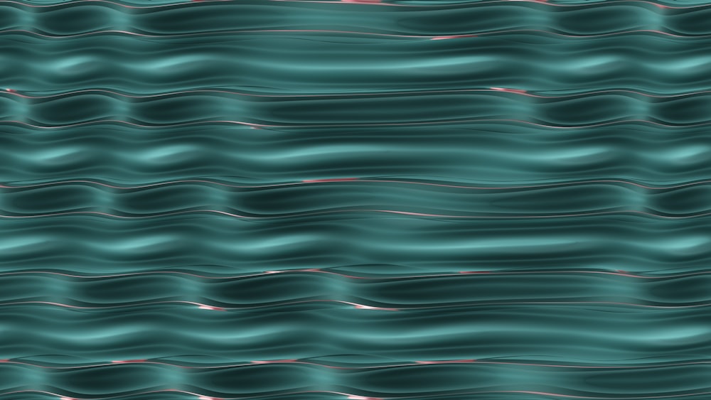 a blue and green background with wavy lines