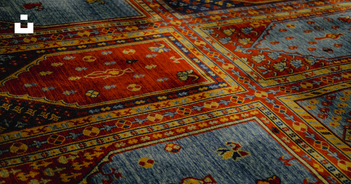 Patterned Rug Close Up A close up of a colorful rug with many designs photo – Free Texture ...