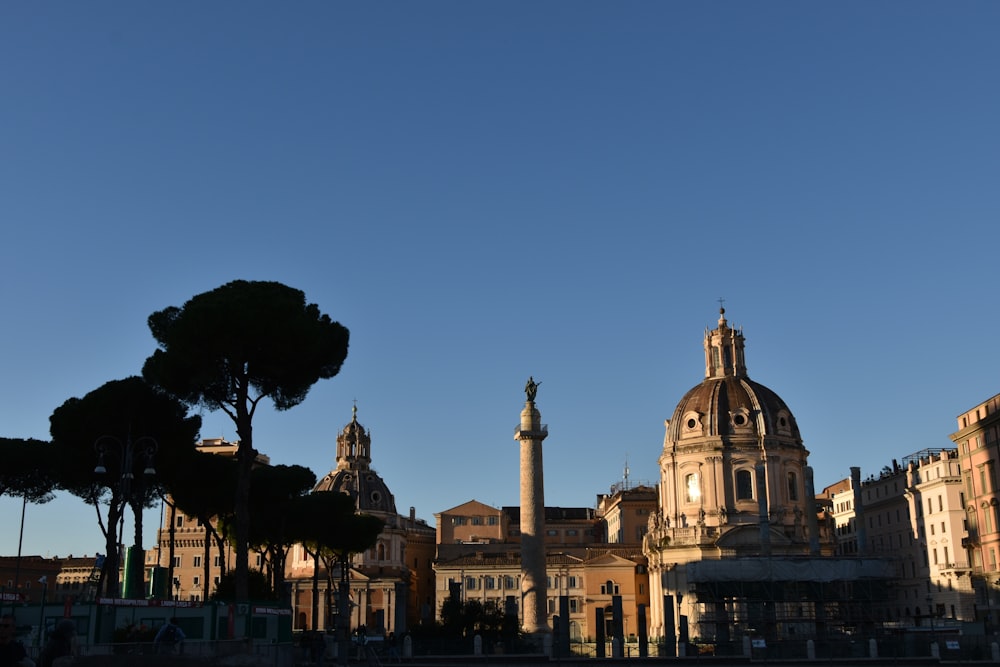 a large building with a clock tower in the middle of it