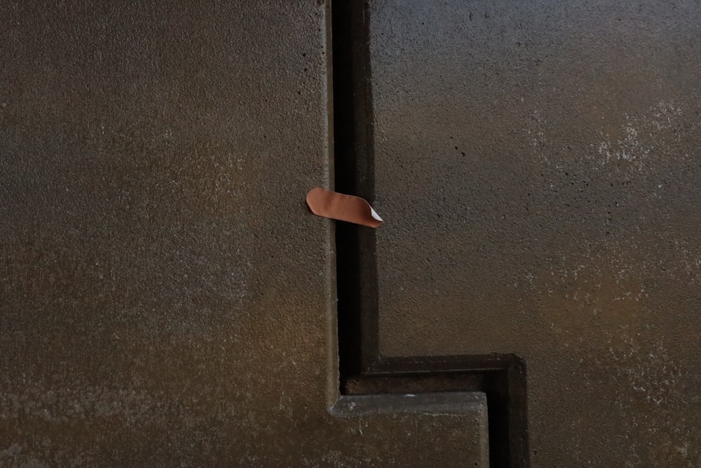 a close up of a door handle on a door