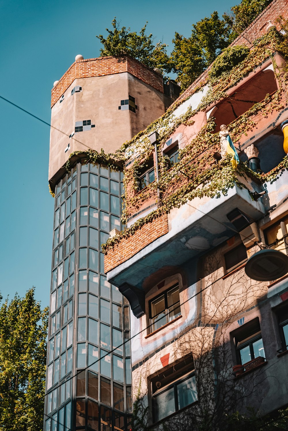 a very tall building with lots of windows