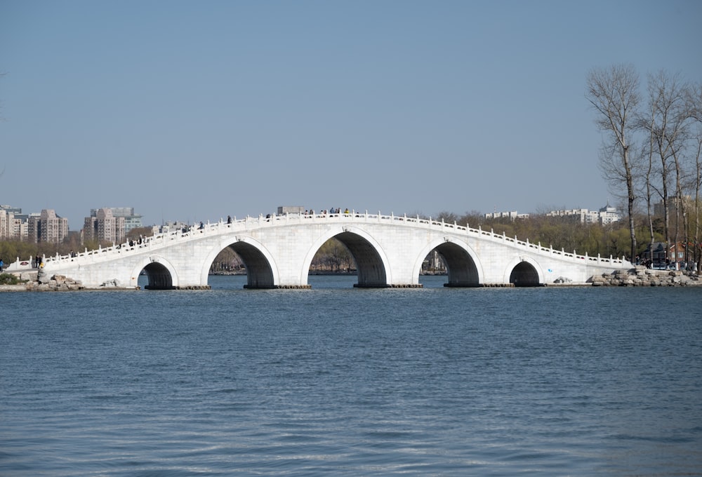 a bridge that is over a body of water