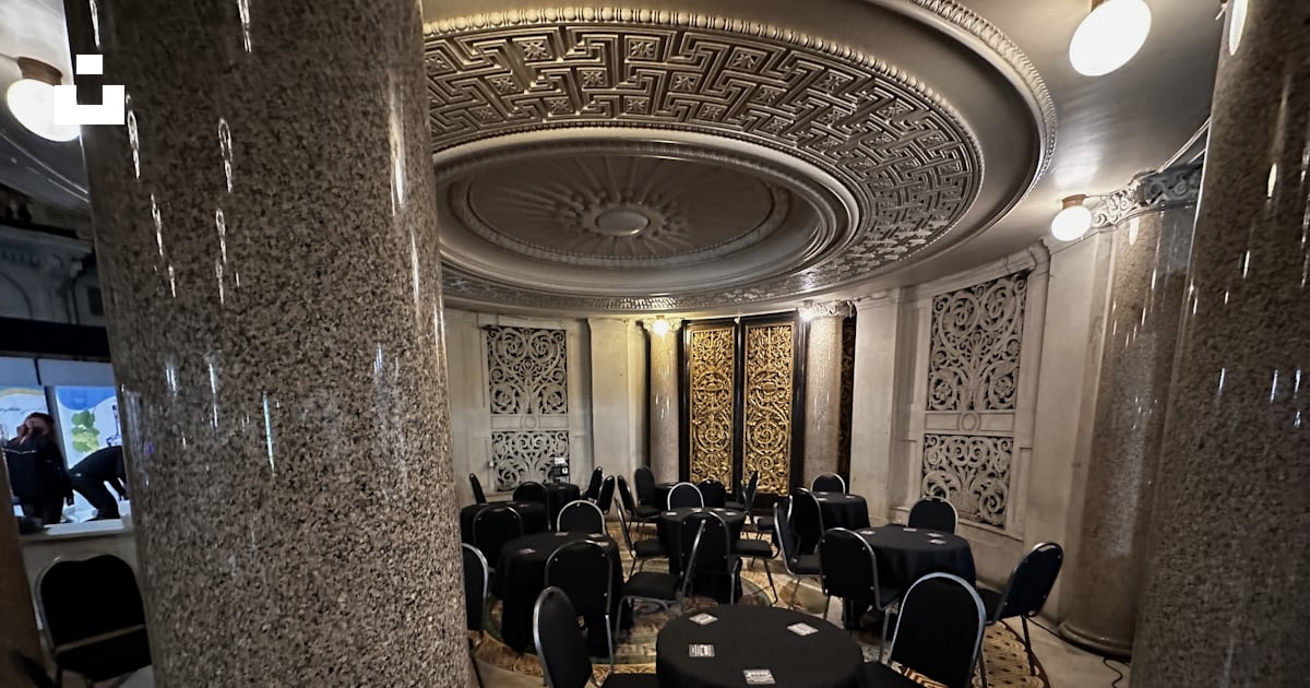 A banquet room set up for a formal function photo – Free Indoors Image ...