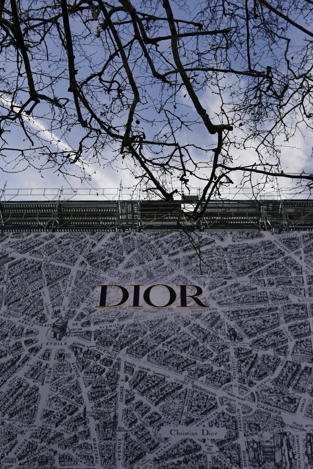 a map of the city of dior with trees in the foreground