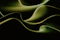 a black and green abstract background with wavy lines