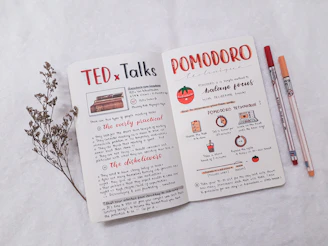 a recipe book with a recipe and a pencil