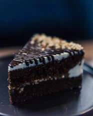 a piece of cake on a plate with a fork
