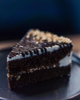 a piece of cake on a plate with a fork