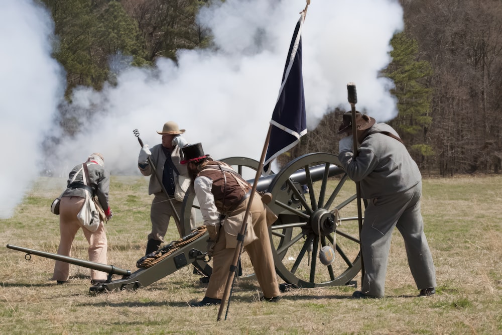 Reenactment of Civil War siege of April 1862, Bridgeport, Alabama