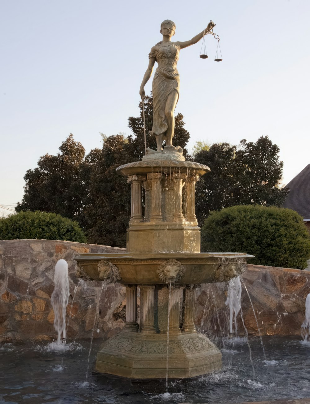 Justice Fountain in Dothan, Alabama