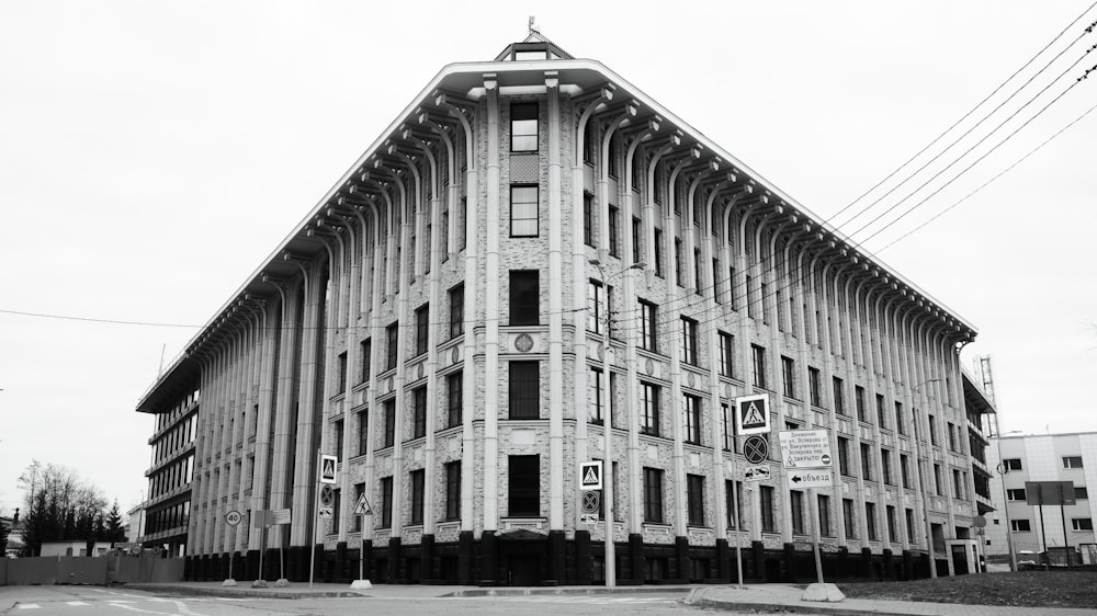 a tall building with a clock on the top of it