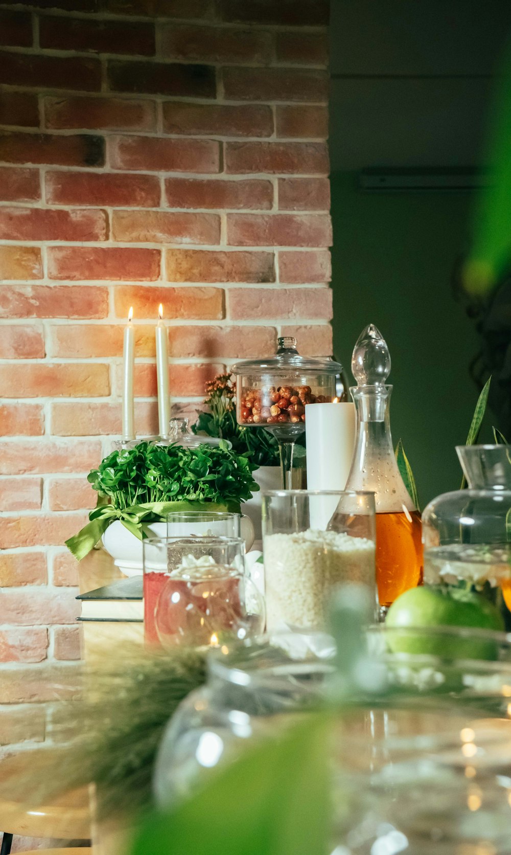 a table topped with lots of different types of food