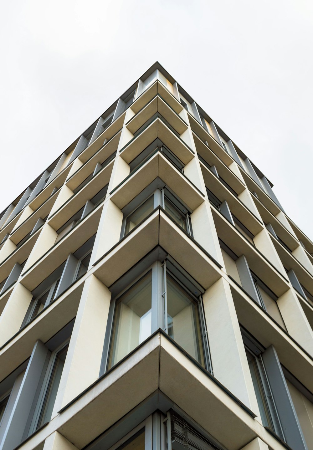 a very tall building with lots of windows