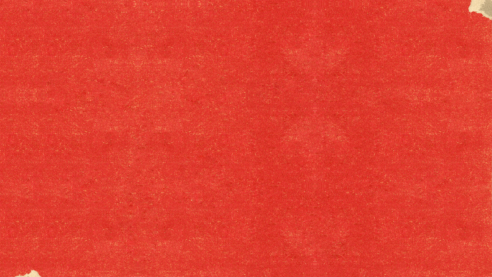 a red area rug with a white border