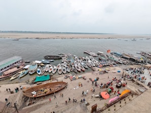a bunch of boats that are in the water