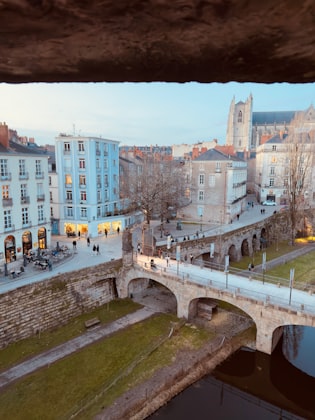 Nantes, vue sur la Loire au printemps