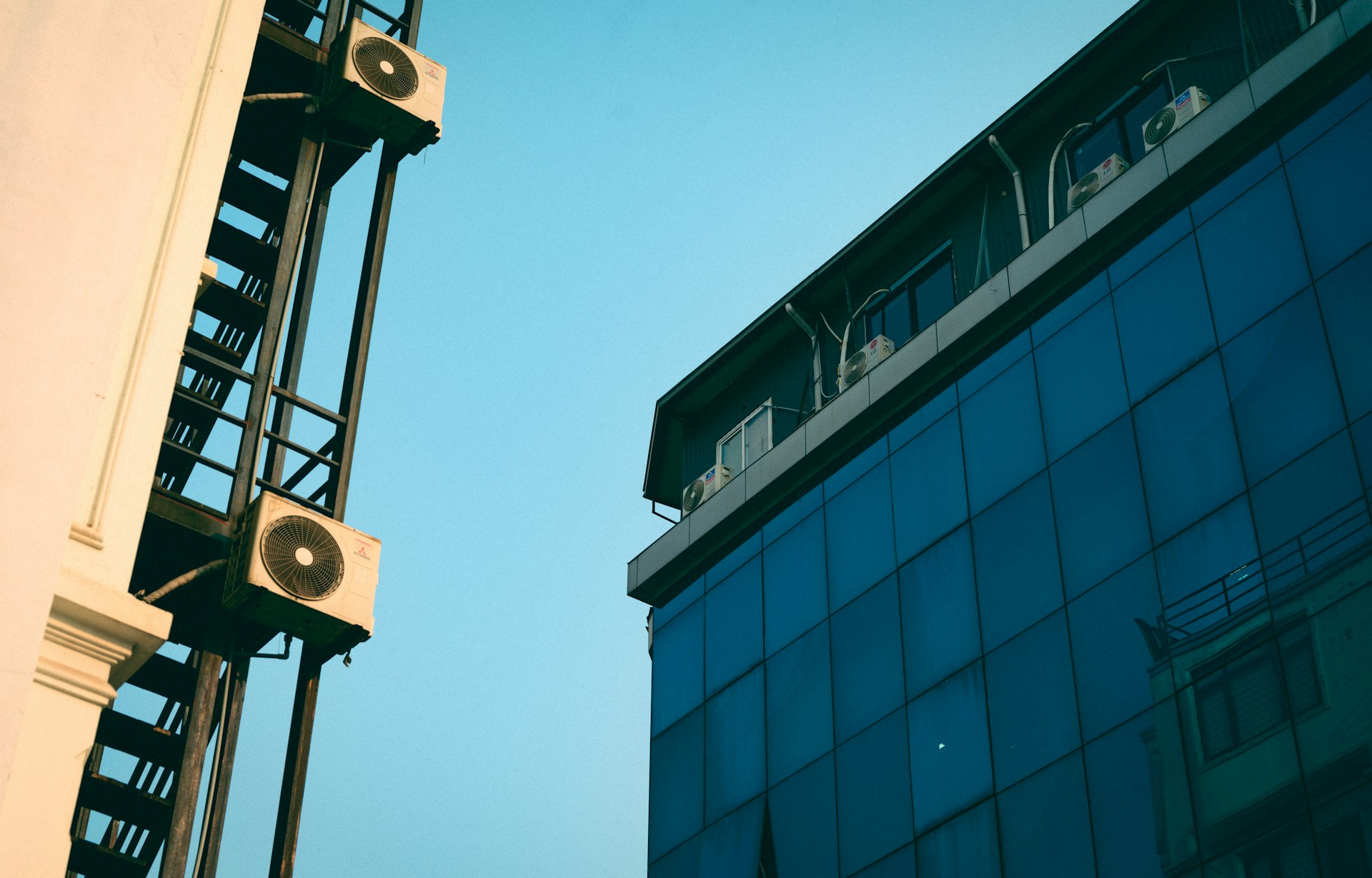 a couple of buildings that are next to each other