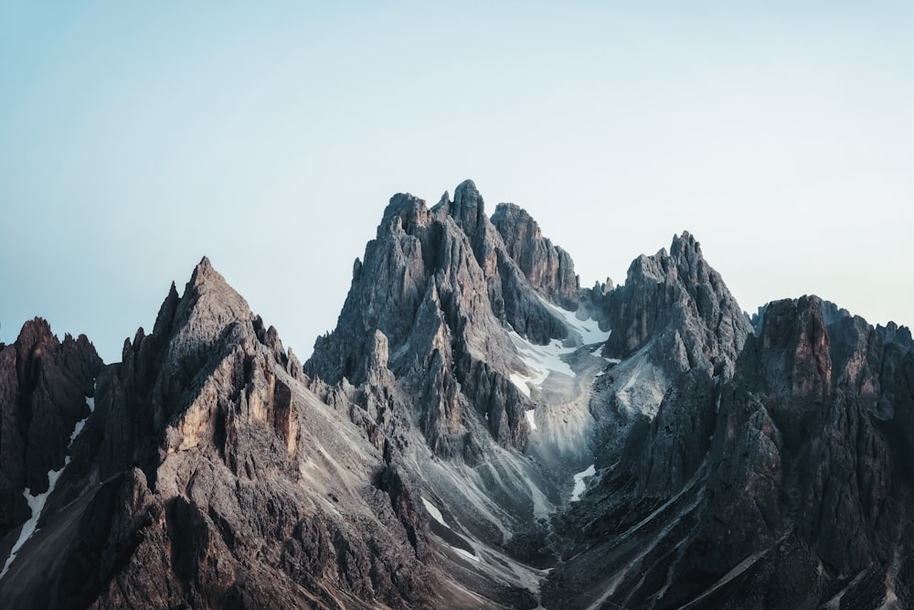 a very tall mountain with a lot of snow on it