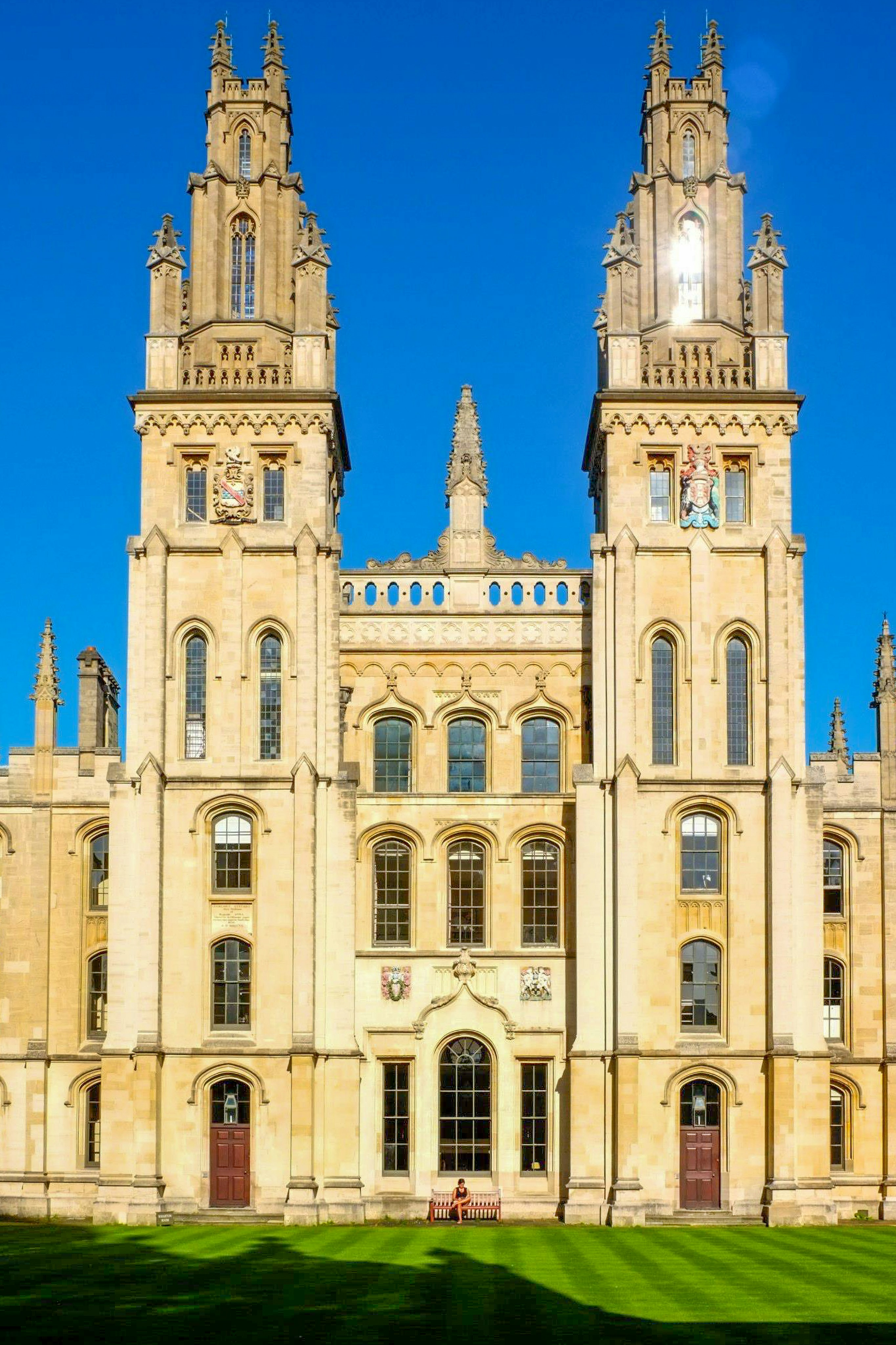 a large building with a clock on the top of it