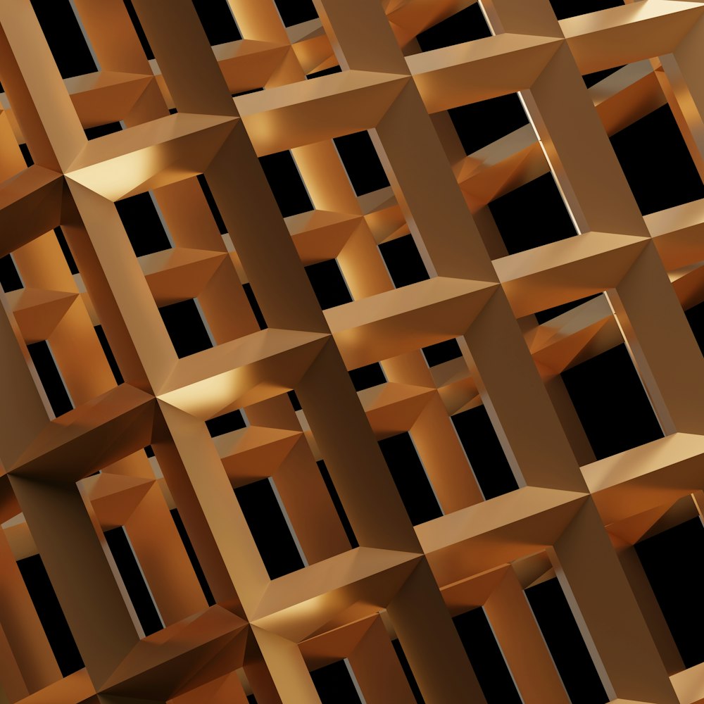 Una imagen abstracta de una serie de cubos