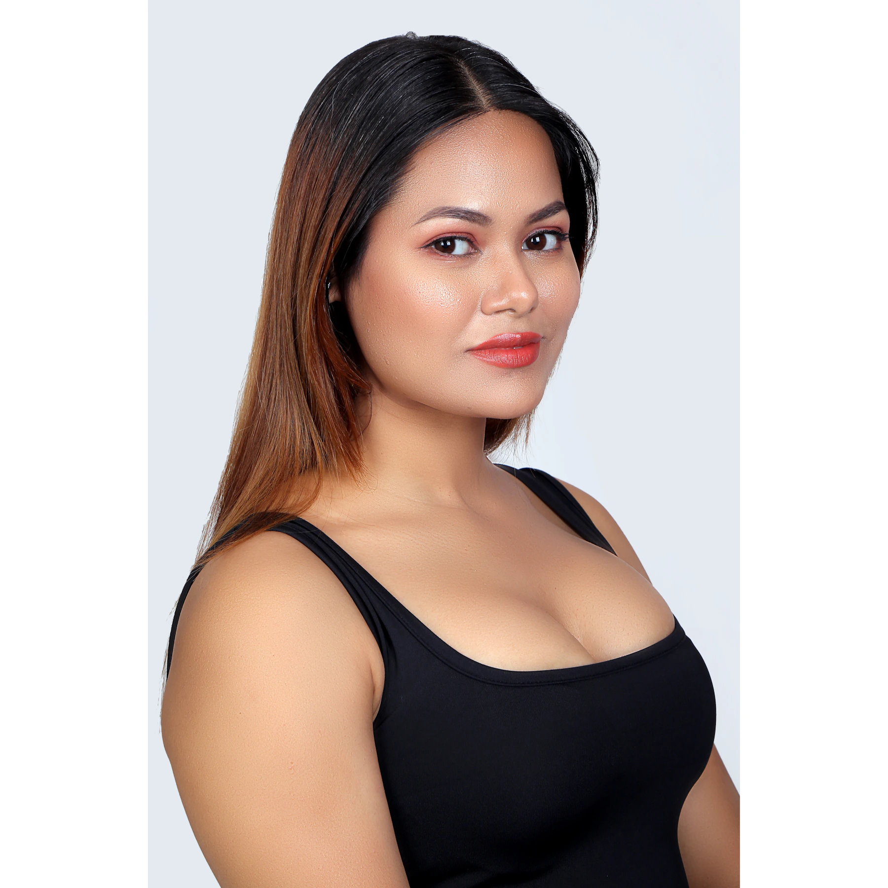 Woman with a statement natural hairstyle