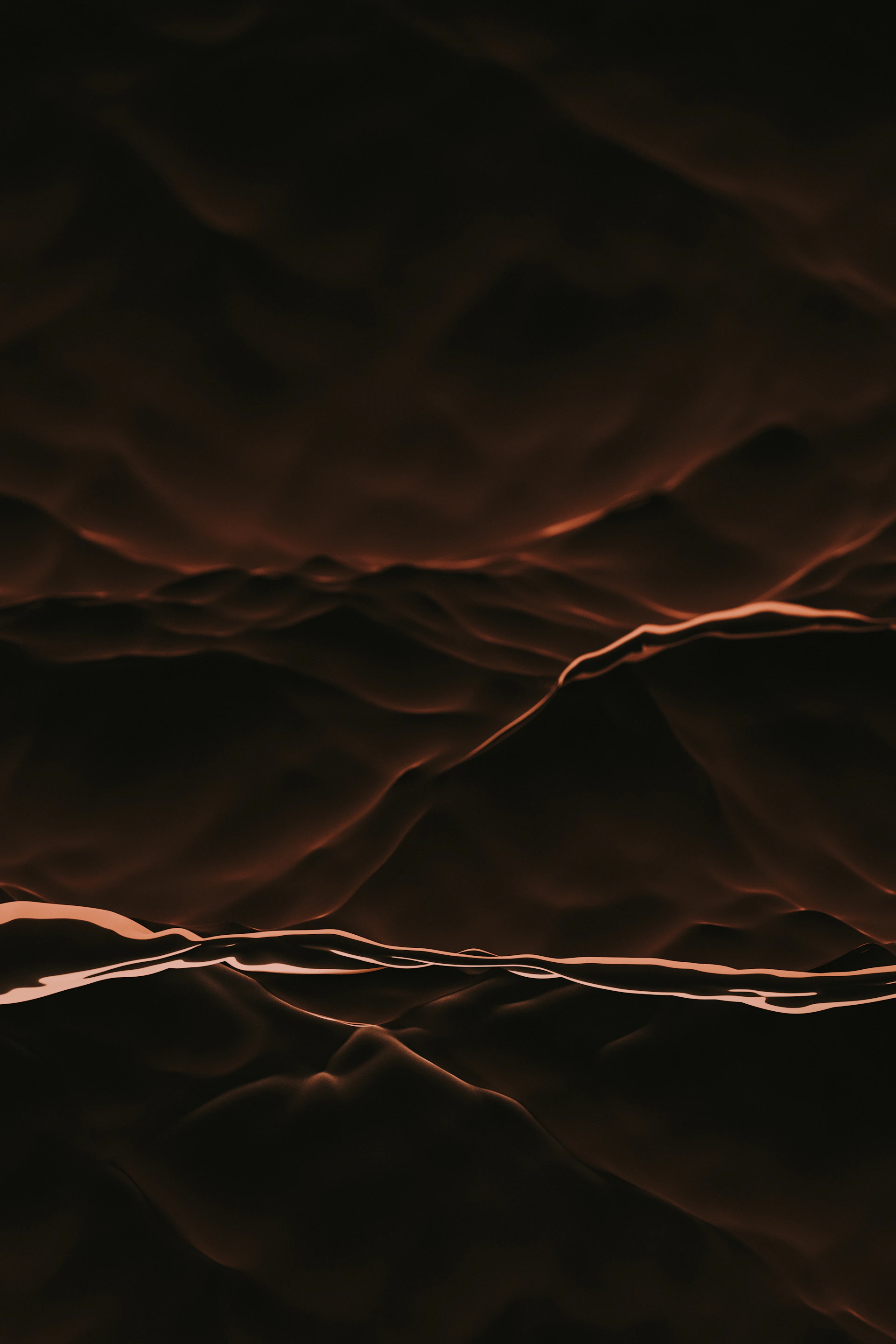 a brown background with wavy lines on it