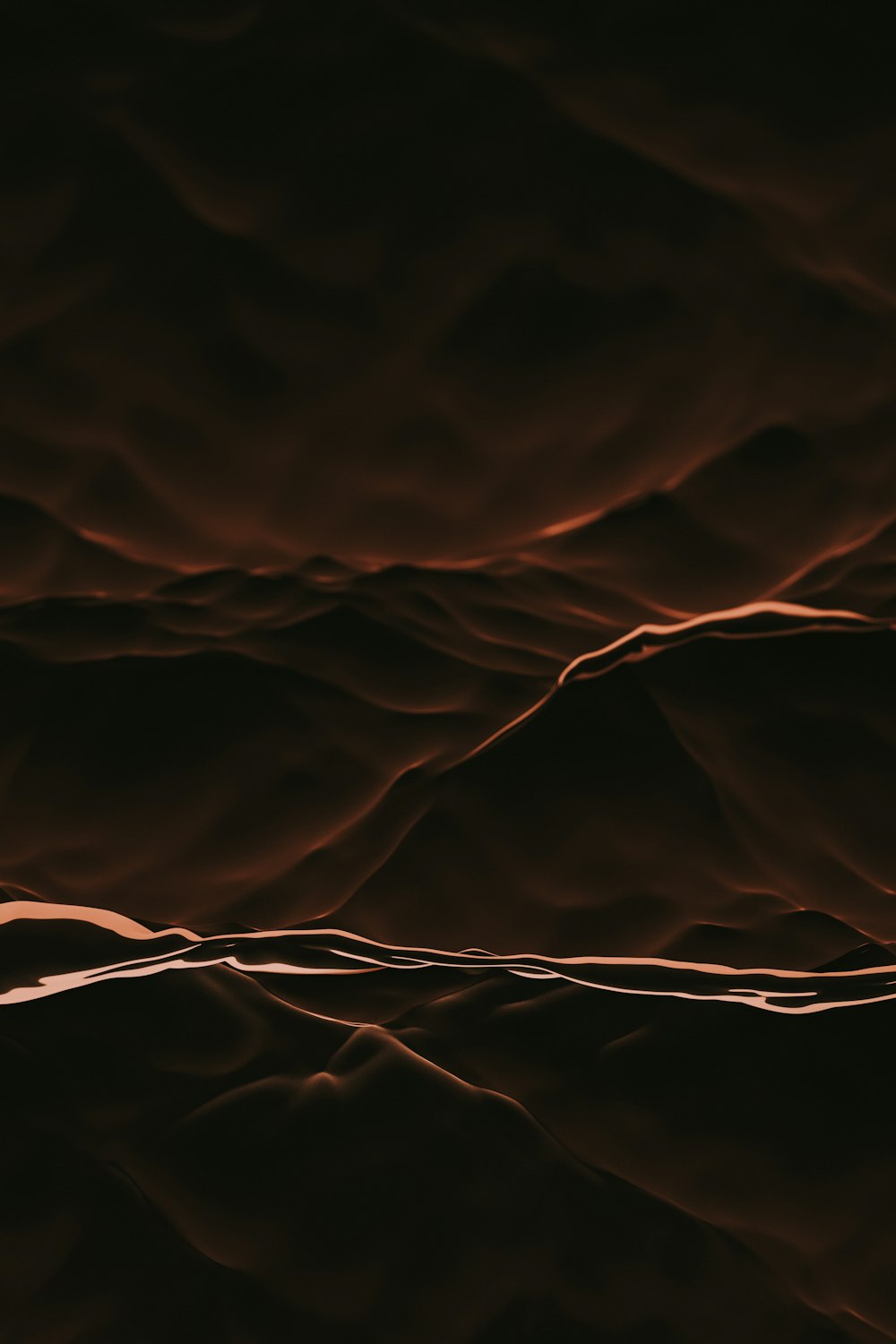 a brown background with wavy lines on it