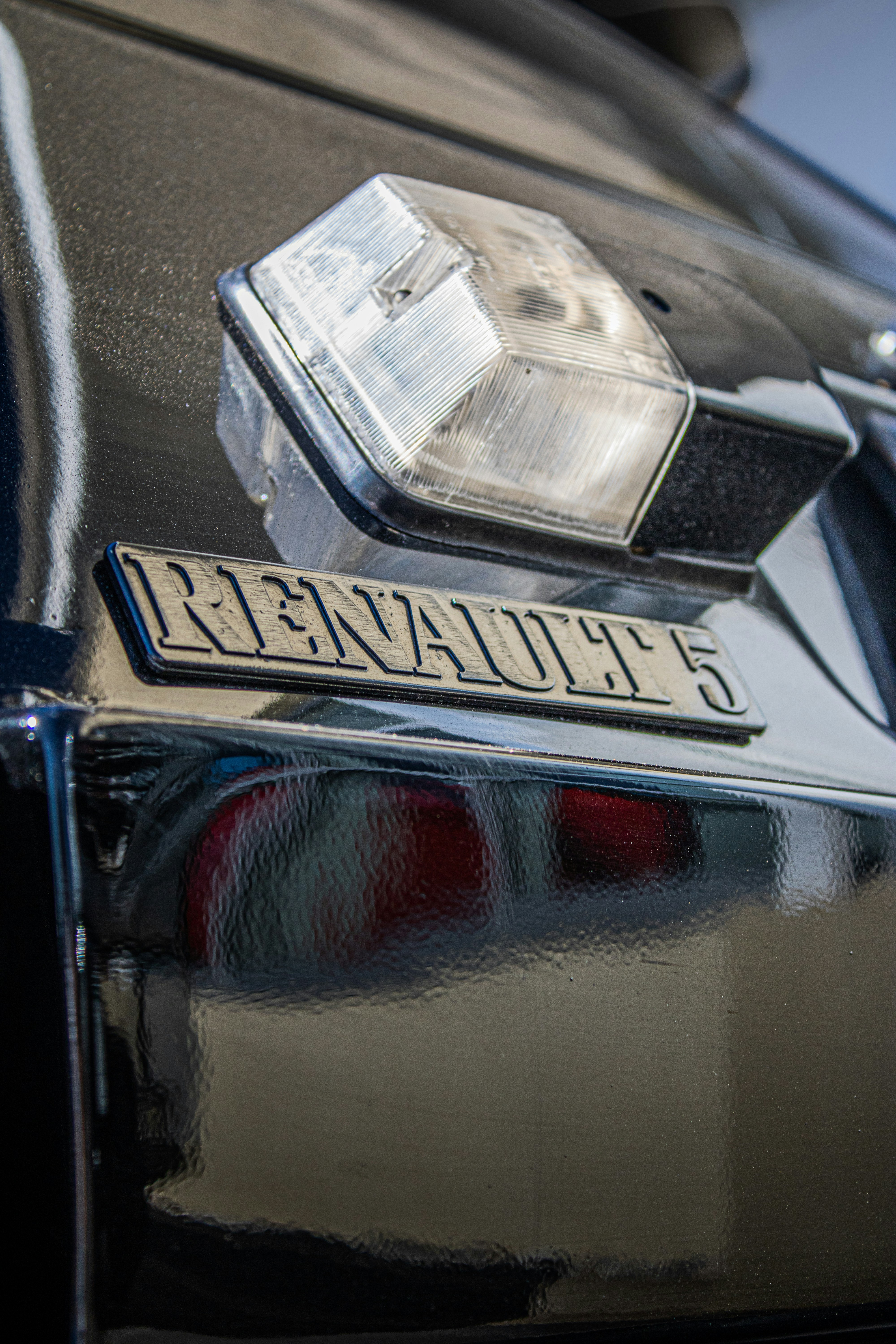 a close up of the rear end of a car