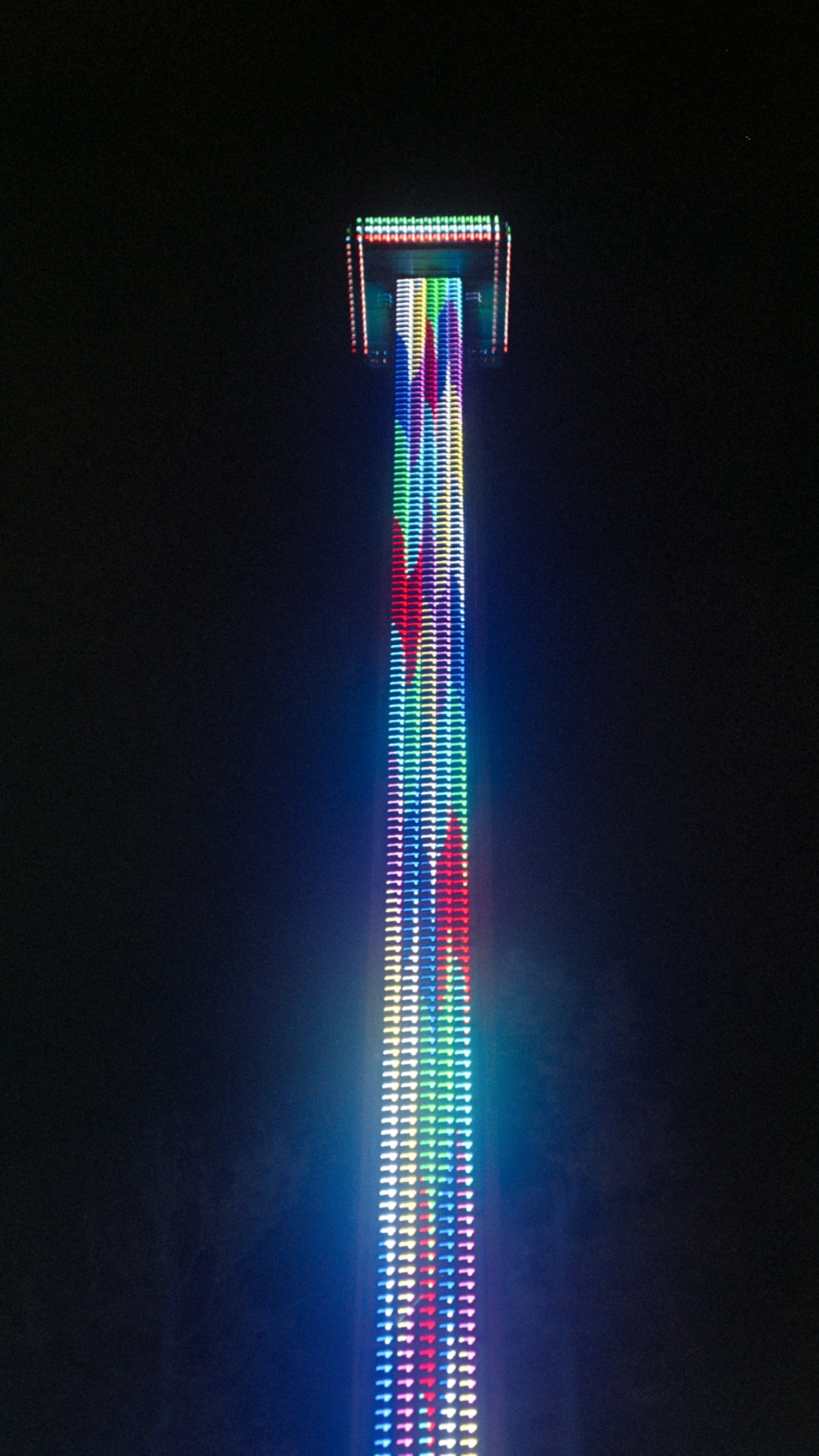Neon drop tower