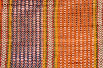 a close up view of a woven material