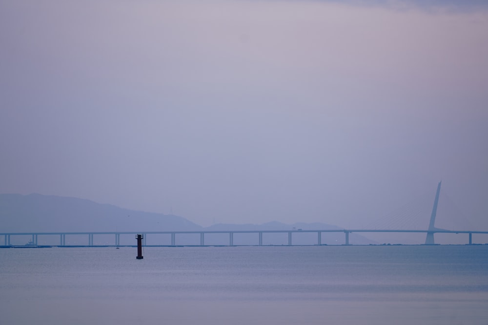 a large bridge over a large body of water