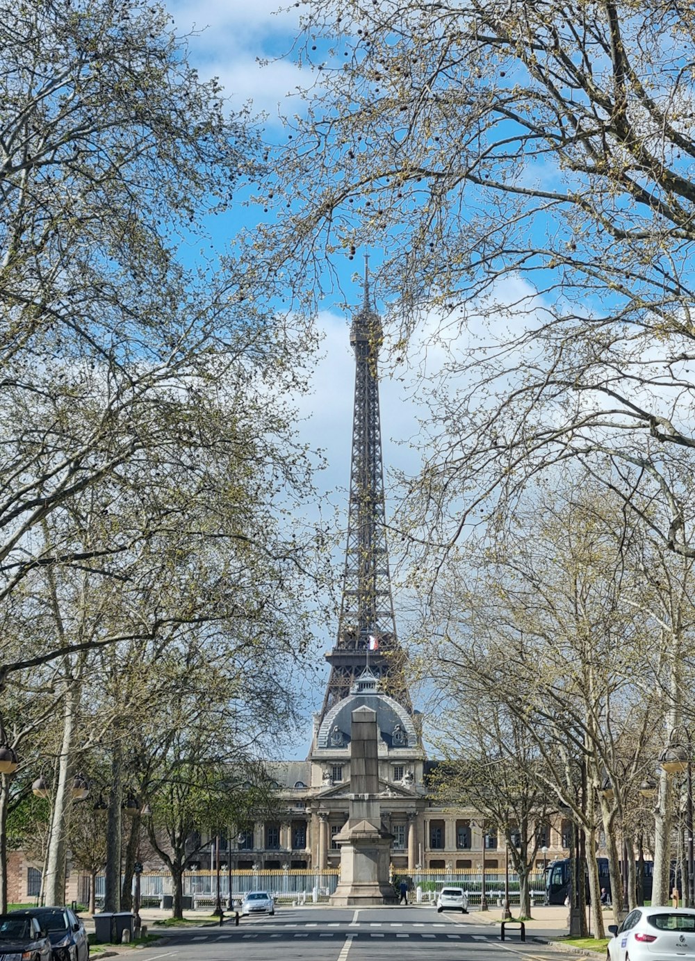 the eiffel tower towering over the city of paris