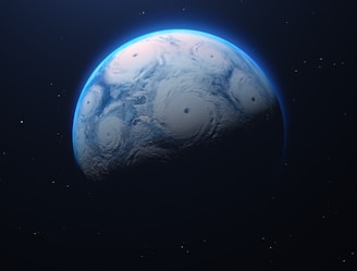a view of the earth from space