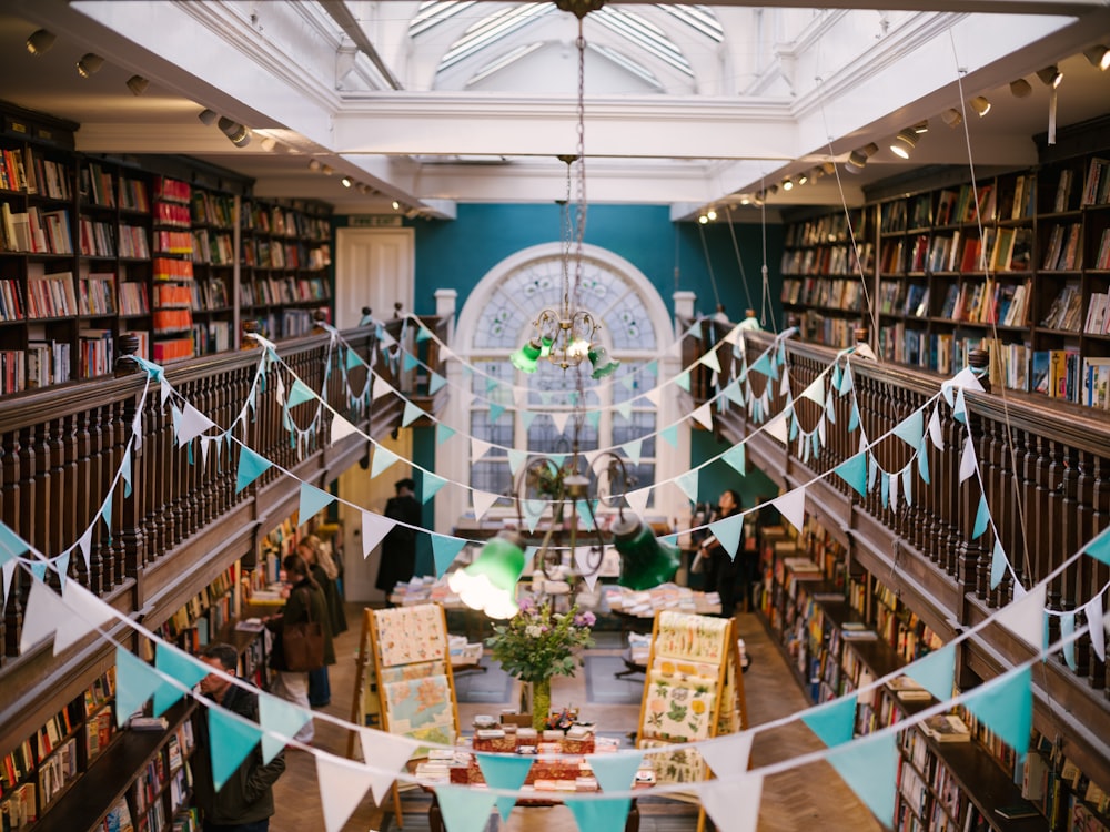 a library filled with lots of books and lots of books