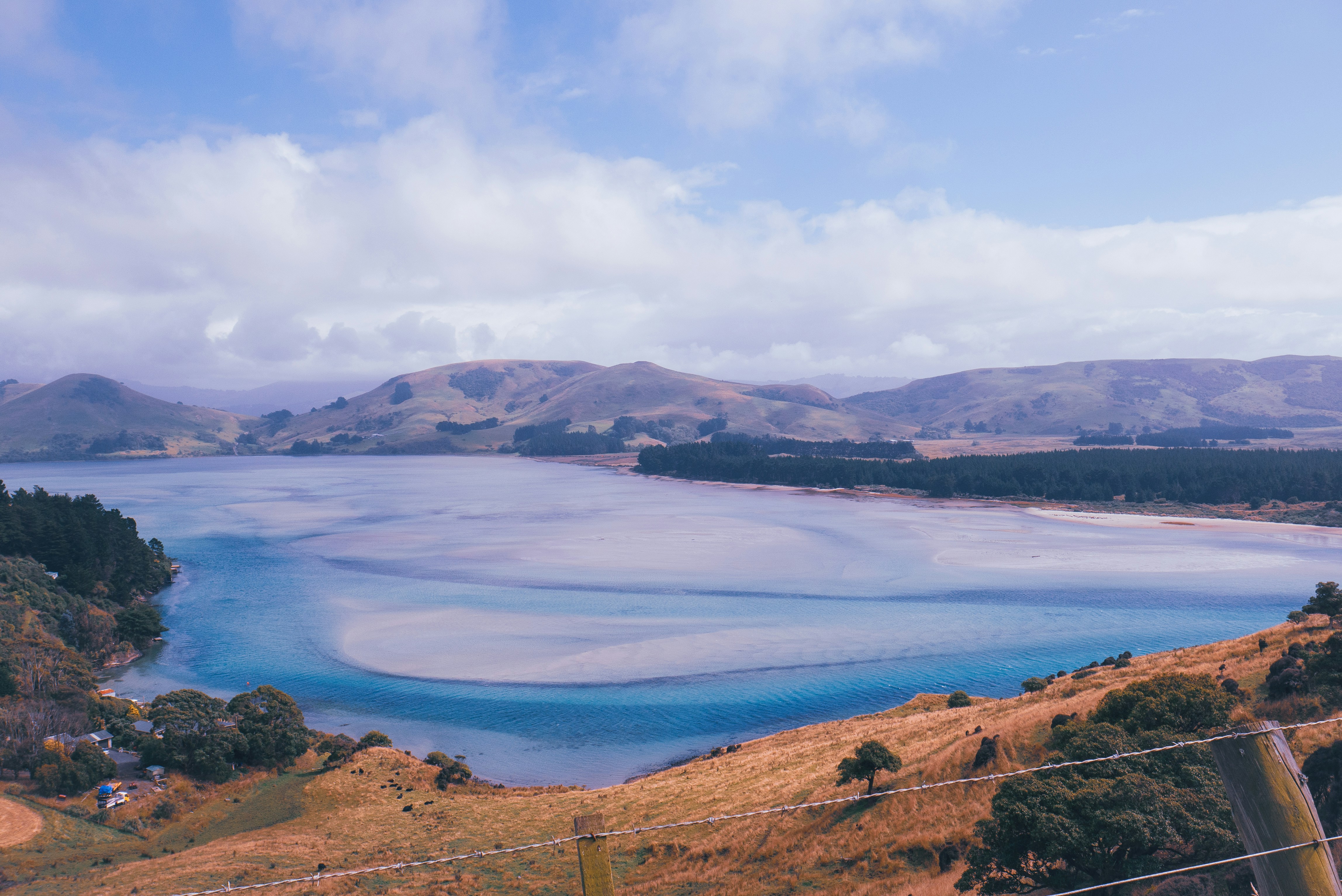 a large body of water surrounded by mountains