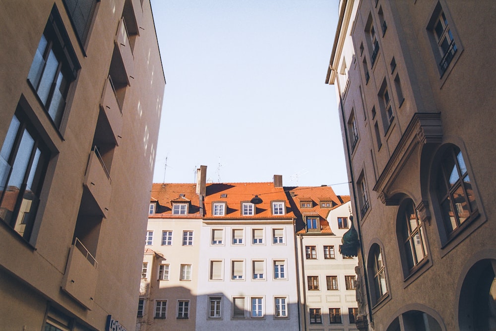 a couple of buildings that are next to each other