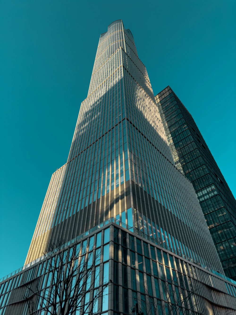 a very tall building with a lot of windows