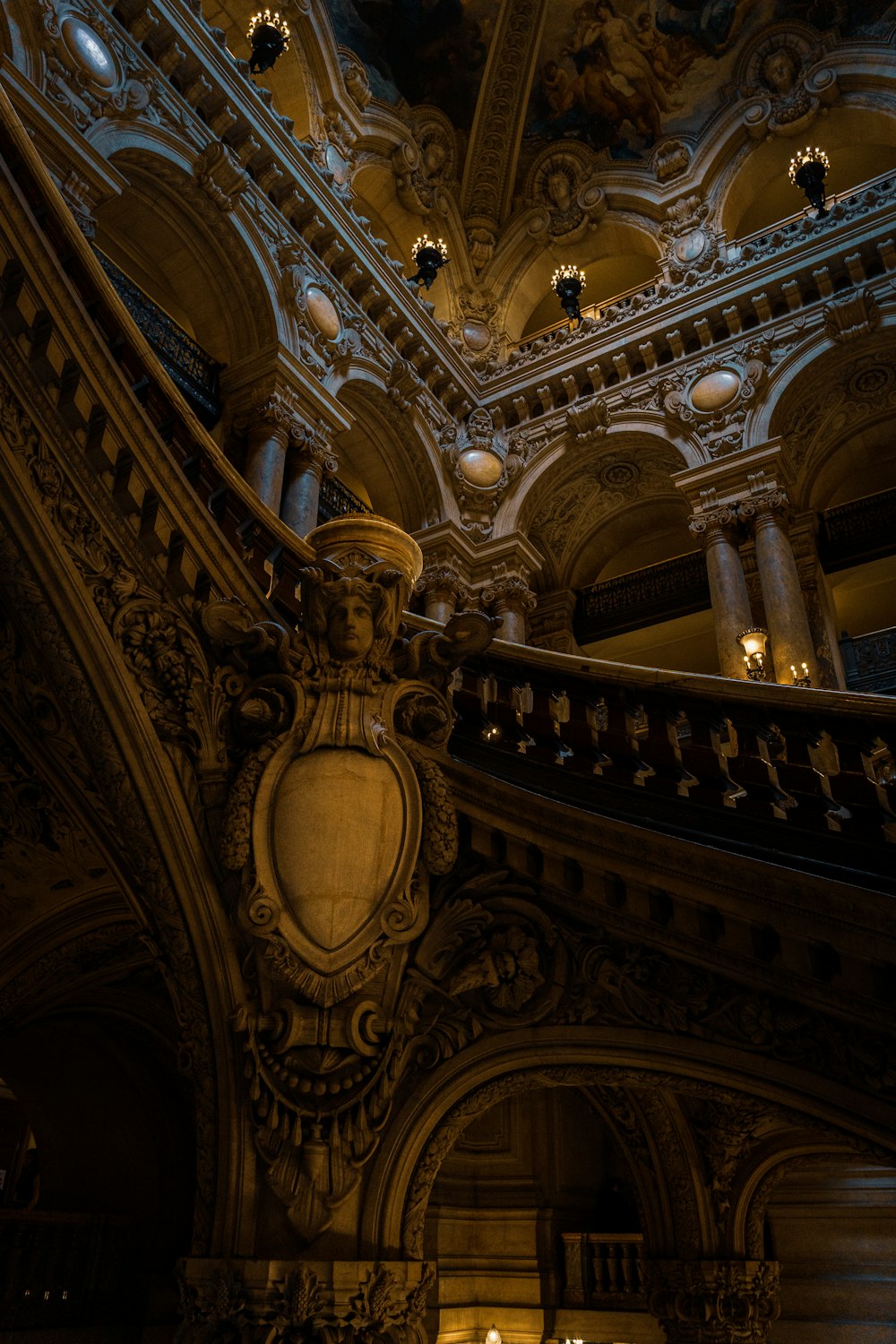 a very ornate building with a very high ceiling