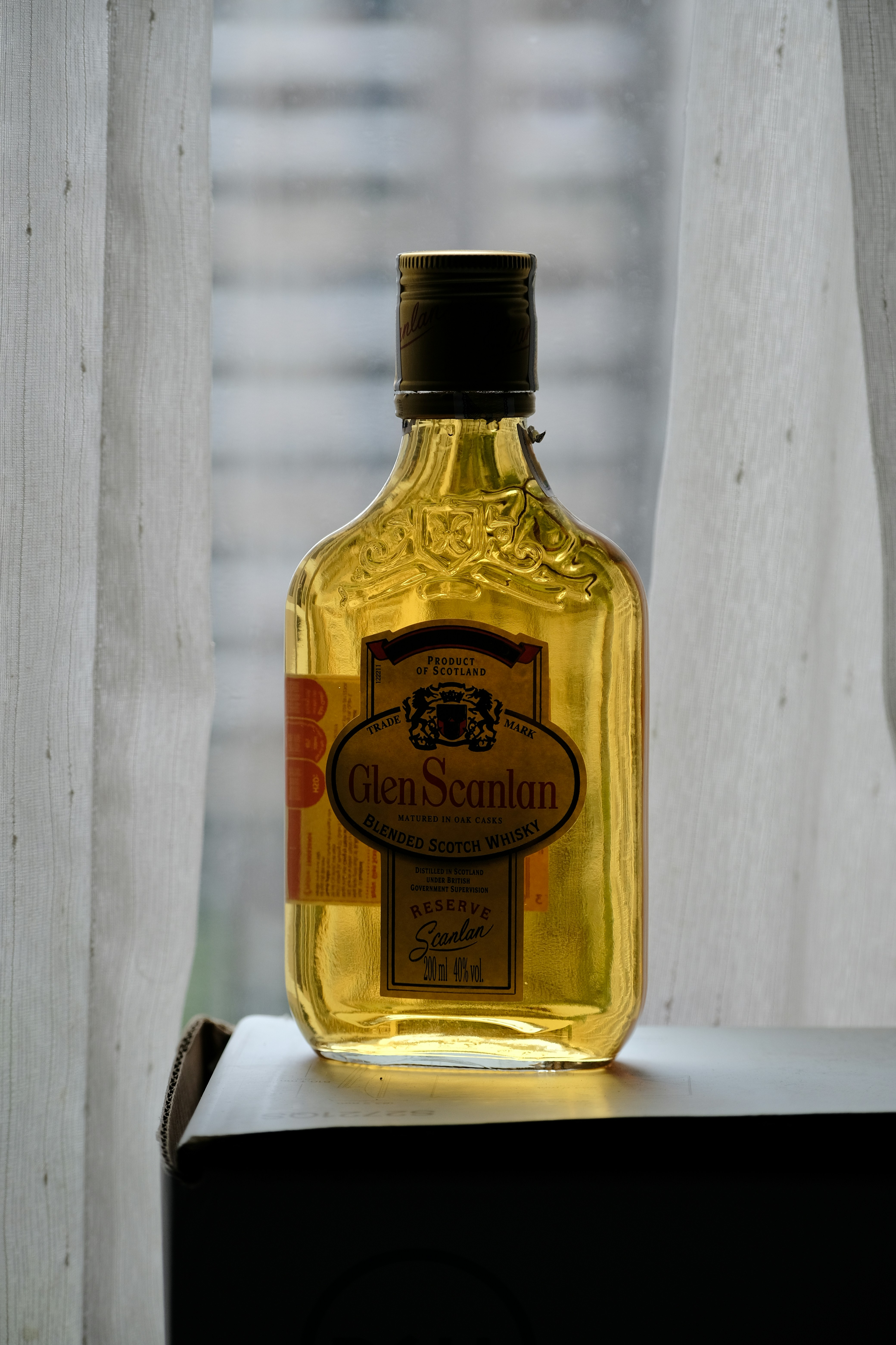 A bottle of Buffalo Trace bourbon on a store shelf