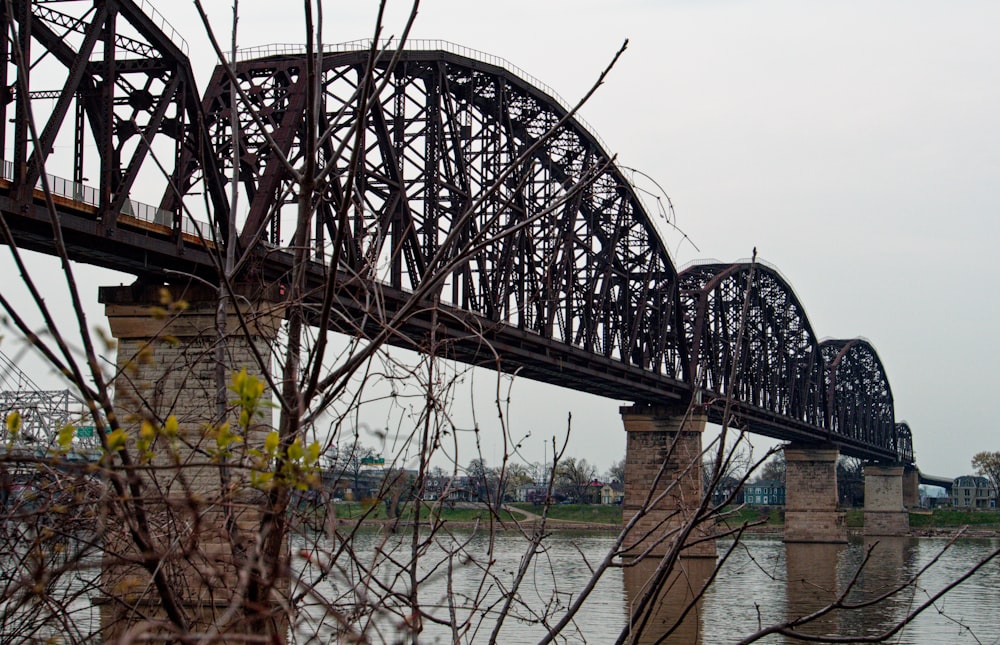 a train bridge over a body of water