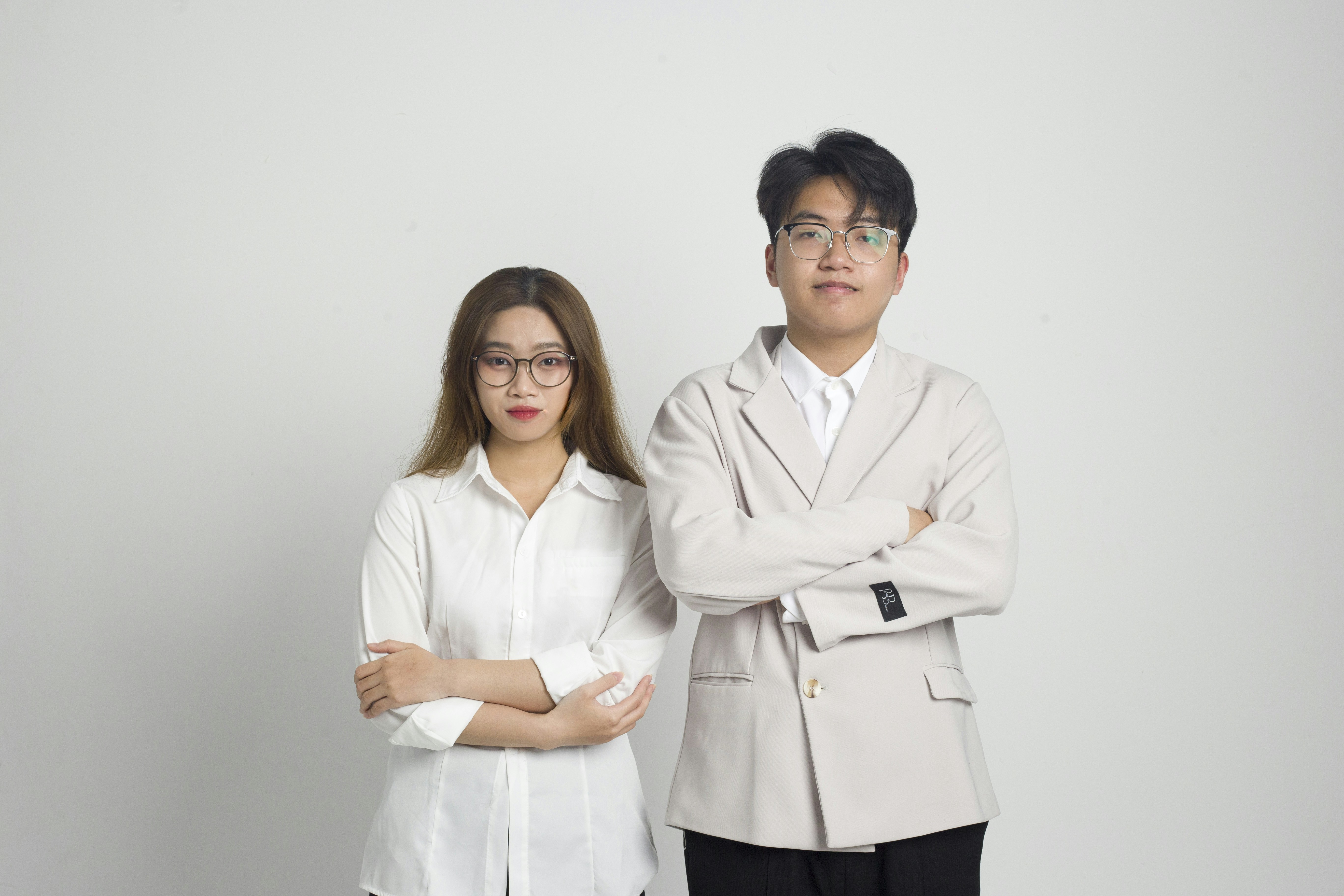 a man and a woman standing next to each other