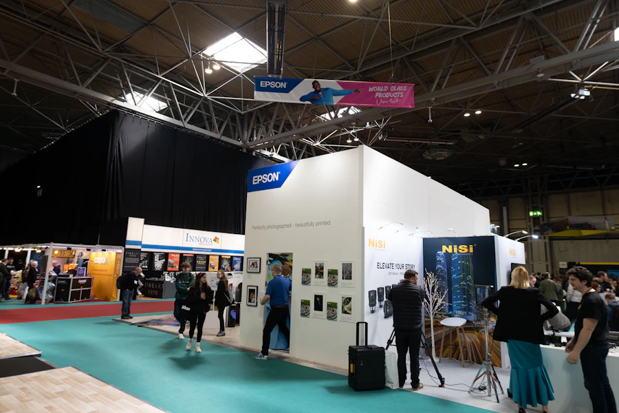 Custom exhibition stand on a UAE trade show floor