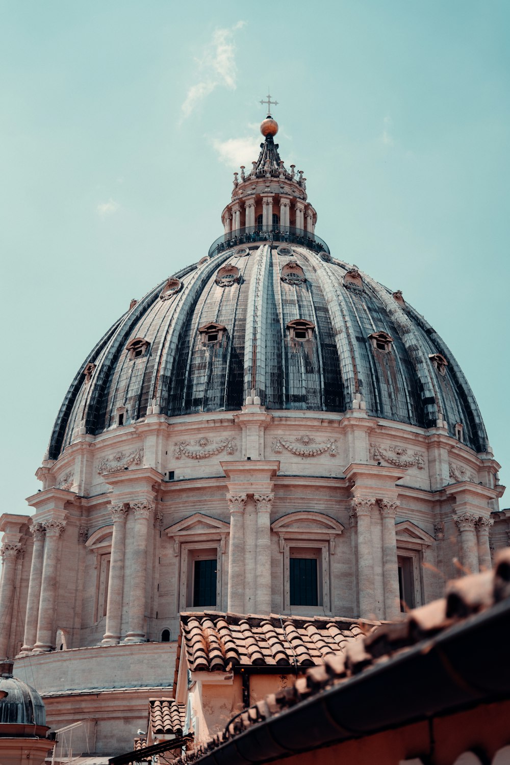 a dome of a building with a sky background