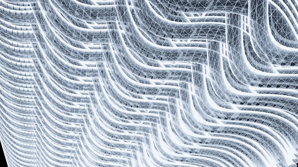 a computer generated image of wavy lines