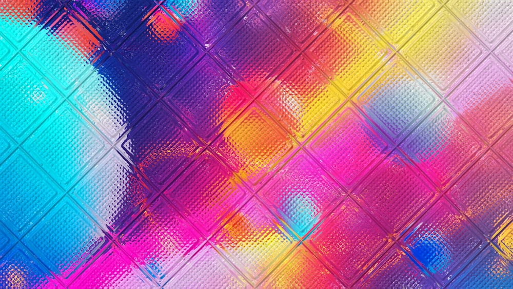 un fondo abstracto multicolor con cuadrados